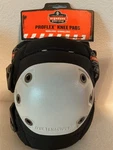 Ergodyne Proflex 300 Rounded Cap Knee Pads White Buckle Closure. Fixed Price $19.75.