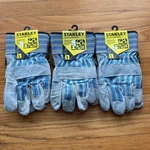 *new* 3X Stanley Cowhide Leather Palm Stuff Work Gloves Large ST-3923L. Fixed Price $29.99.