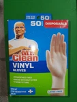New Mr Clean Vinyl Disposable Latex Free Gloves One Size 50 Count 1 Pack. Fixed Price $9.62.