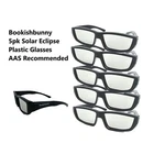 5 Pairs Bookishbunny Solar Eclipse Viewer Plastic Glasses Iso Certified Sun. Fixed Price $14.24.