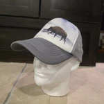 Bison Scene Trucker Mesh Snapback Cap Hat Leather Patch One Size Foam. Fixed Price $8.95.