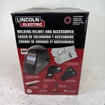 Lincoln Electric Auto Darkening Shade 11 Black Welding Helmet & New. Fixed Price $93.49.