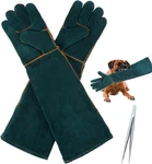 1 Pair Animal Handling Bite Proof,leather Welding GLOVES,24.4IN Reinforce. Fixed Price $22.92.