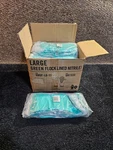 (qty 144 Pairs) Safety Zone GNGF-LG-15 Green Large Flock Lined Nitrile Gloves. Fixed Price $186.62.