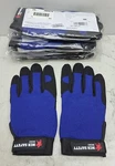 5 Pair Mcr Safety 900L Mechanics Gloves Size Large Black/blue. Fixed Price $33.99.