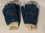 Ansell Edmont Pair 27-602 Hycron Fully Coated Nitrile Palm Gloves Size 10. Fixed Price $7.00.