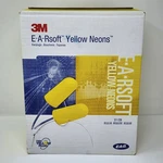 3M E-a-rsoft Yellow Neons Earplugs (200 Pairs) Corded Regular Foam 3111250. Fixed Price $37.99.