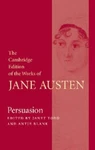 Persuasion (the Cambridge Edition Of Works Jane Austen) By Austen,. Fixed Price $22.98.