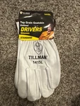 Tillman 1415 Unlined Top Grain Goatskin Drivers Gloves, Large. Fixed Price $9.98.