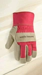 Wells Lamont Women's Outdoor Work Gloves Red Small Cowhide Leather 1 Pair. Fixed Price $5.99.