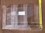 S-curve Clear Acrylic Glove Dispenser Triple Compartments EBD-3UP New. Fixed Price $39.95.