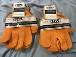 Vintage Rugged Wear String Knit Pvc Grip Gloves Size Large New Old Stock 6 Pairs. Fixed Price $35.00.