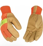 Kinco 1938KWP-M High Visibility Orange Waterproof Pigskin Gloves, Medium. Fixed Price $26.00.