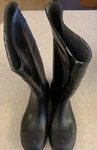 Steel Toe Boss Footwear Black Rubber Boots Size 10 - Made In Usa Fast Ship!. Fixed Price $19.99.