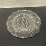 Vintage Us Glass Dinner Plate Manhattan Pattern, Clear, Antique 1902 1919. Fixed Price $45.00.