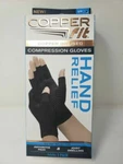 Copper Fit Unisex Hand Relief Compression Gloves Size S/m Black. Fixed Price $11.59.