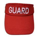 Guard Strapback Sun Visor Hat Red One Size Adjustable Solid Outdoor. Fixed Price $20.00.