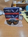 Uvex Seismic Safety Glasses With Black Frame, Espresso Anti-fog, 2PK.. Fixed Price $32.99.
