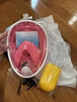 Free Breath Full Face Anti Fog Snorkeling Dive Mask Pink S/m New. Fixed Price $15.19.