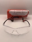 Wilson Lynx Protective Eyewear Safety Glasses Clear Lens Black Red Strap Adult. Fixed Price $15.99.