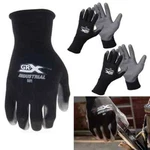 3 Pairs Size Thin Pu Coated Palm Work Gloves Industrial Protect Hands Safety. Fixed Price $17.99.
