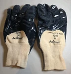Qty 12 Majestic Actifresh Black Safety Nitrile Rubber Work Gloves S: Medium. Fixed Price $19.99.