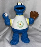 Camp Sesame Street Cookie Monster Playing Baseball Glove Pvc Figure 4.5". Fixed Price $12.94.