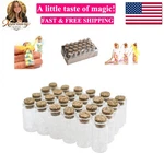 Mini Clear Glass Jars Bottles With Cork Stoppers For Arts & Crafts, Projects,.... Fixed Price $14.39.