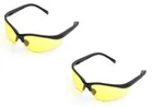 Ledwholesalers 2 Pack Uv Protection Adjustable Safety Glasses Black/yellow Tint. Fixed Price $14.95.