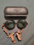 Ao Welding/safety Goggles Green Lens Fixed Front W/ Strap & Metal Case. Fixed Price $65.00.