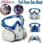 Full Gas Mask Filter Safety Chemical Air Protection Respirator Facepiece Us. Fixed Price $13.99.