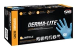 1000 Sas Derma-lite 6608 5MIL Nitrile Lightly Powdered Gloves, Blue, Large. Fixed Price $192.50.