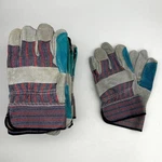 Liberty 3581SP Split Leather Double Palm Gloves Large Rubberized Cuff 12 Pairs. Fixed Price $31.01.