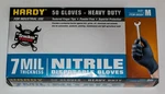 Hardy Nitrile Gloves 7 Mil Strong 50 Pcs - Size Medium Powder Free. Fixed Price $34.50.