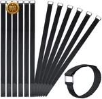 24 Inch Hook And Loop Cable Straps 12 Pack Reusable Nylon Management. Fixed Price $11.07.