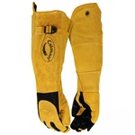 Caiman Premium Split Deerskin Mig/stick One Size (pack Of 1), Black And Gold. Fixed Price $79.58.