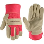 Wells Lamont Women's Heavy Duty Leather Palm Work Gloves With Safety Cuff, Pink,. Fixed Price $12.95.