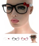 Cute Bow Nerd Glasses For Women Cosplay Costume Fashion Clear Lens Eyewear. Fixed Price $13.95.