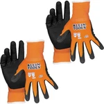 Klein Tools 60579 Work Gloves, Knit Dipped Cut Resistant Small, Orange/black. Fixed Price $19.01.