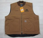 Nwt Carhartt Duck Canvas Vest Men's (2XL) #V01 Workwear Pipeline Quilted Liner. Fixed Price $52.23.