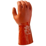 Showa 620L-09.RT Orange Pvc Double-dipped Gauntlet Cuff Gloves Large. Fixed Price $14.95.