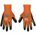 Klein Tools 60672 Knit Dipped Gloves, Cut Level A1, Touchscreen, Large, 1-PAIR. Fixed Price $11.36.