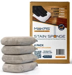 M Krs Sponge, 4-PACK Staining Pads, Lint, Snag And Streak-free Applicat.... Fixed Price $40.01.