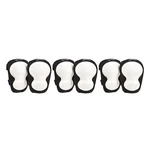3 Pairs Amazoncommercial Non-marring Knee Pads, One Size Fits All, White. Fixed Price $19.99.