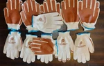 6 Pair Honeywell North Smitty Small Cotton/polyester Work Gloves - Nitrile Palm. Fixed Price $19.99.