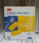 200 Pair 3M E-a-rsoft Yellow Neons Disposable Foam Earplugs 312-1250 **new**. Fixed Price $19.99.