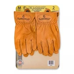 Plainsman Premium Cabretta Brown Leather Gloves, 2 Pairs (medium). Fixed Price $37.99.