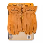 Plainsman Premium Cabretta Brown Leather Gloves, 2 Pairs (large). Fixed Price $37.99.
