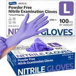 Nitrile Exam Gloves, Powder-free Latex-free Food Safe Cleaning First Aid Disposa. Fixed Price $14.85.