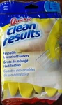 Quickie Lined Large Latex Gloves, One Pair, Yellow All-purpose Use (reusable). Fixed Price $9.99.